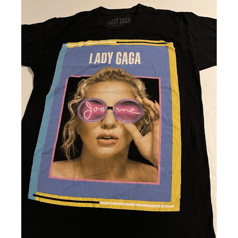 Lady Gaga 2017 Joanne World Tour OFFICIAL T-Shirt MEDIUM Album Music Concert